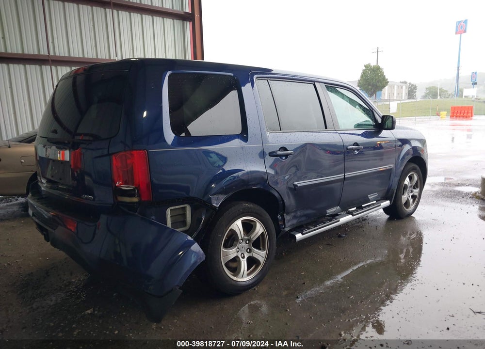 2014 HONDA PILOT EX-L VIN: 5FNYF4H57EB047589