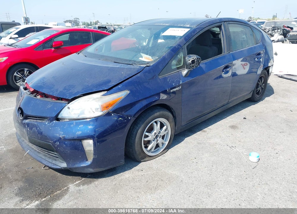2014 TOYOTA PRIUS THREE VIN: JTDKN3DU7E1754863
