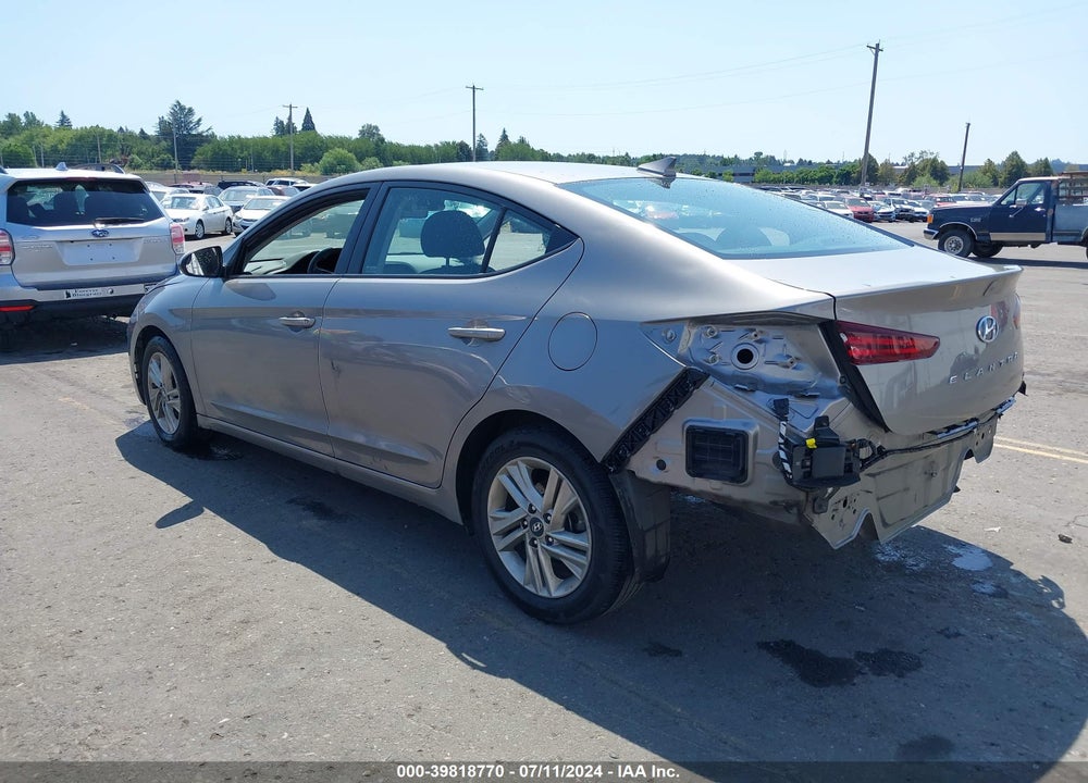 2020 HYUNDAI ELANTRA SEL VIN: KMHD84LF6LU950275