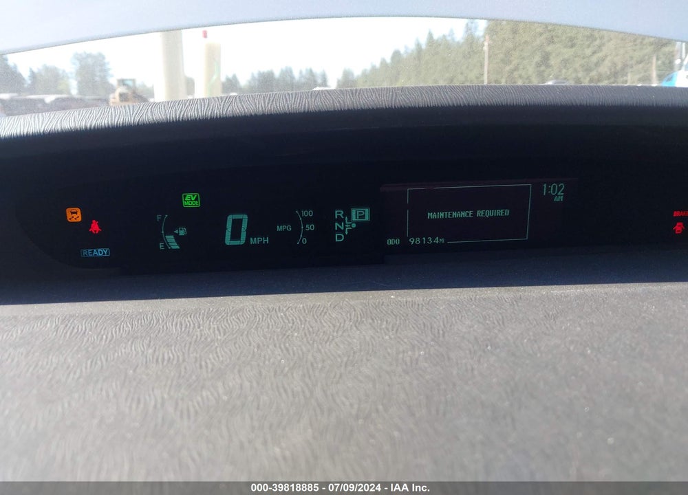 2013 TOYOTA PRIUS PLUG-IN ADVANCED VIN: JTDKN3DP2D3042077