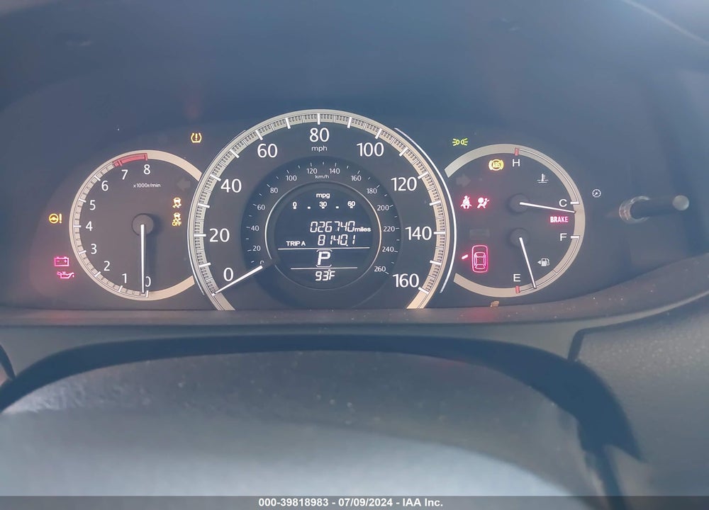 2014 HONDA ACCORD EX VIN: 1HGCR2F72EA207673