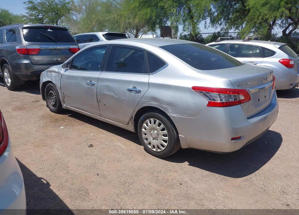 2015 NISSAN SENTRA S VIN: 3N1AB7AP6FY287834