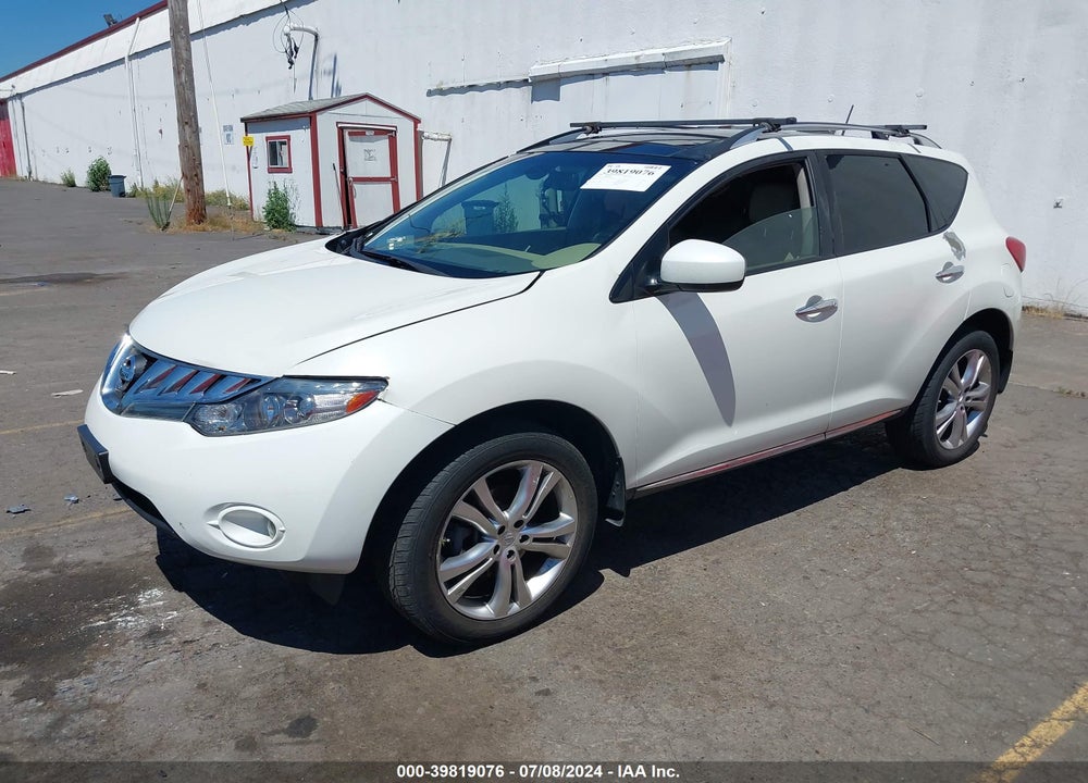 2010 NISSAN MURANO LE VIN: JN8AZ1MW6AW106079