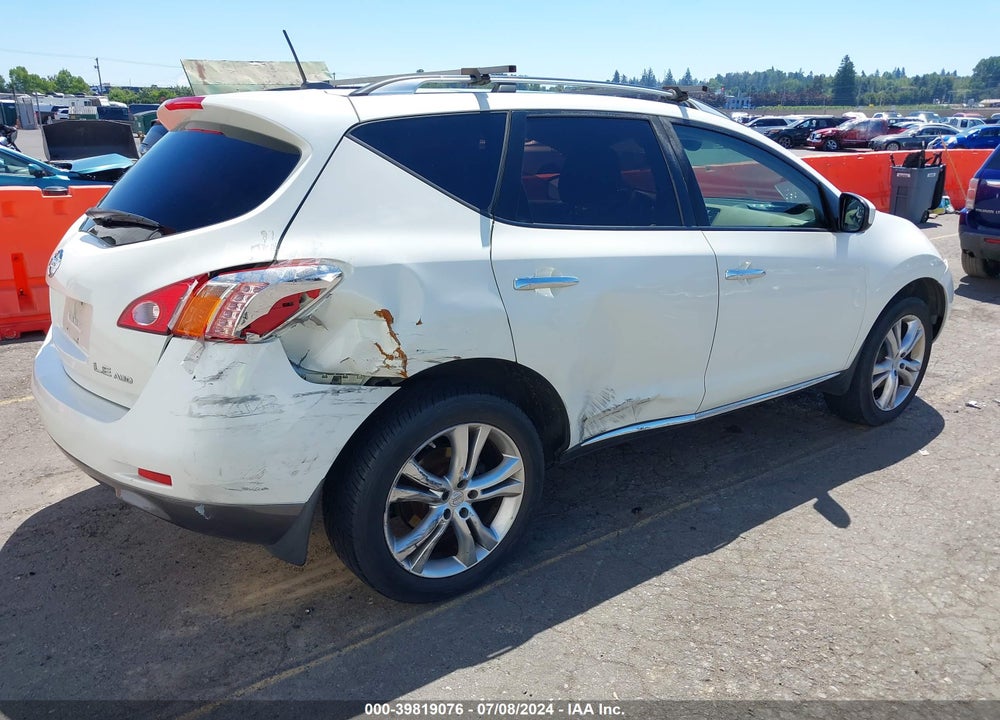 2010 NISSAN MURANO LE VIN: JN8AZ1MW6AW106079