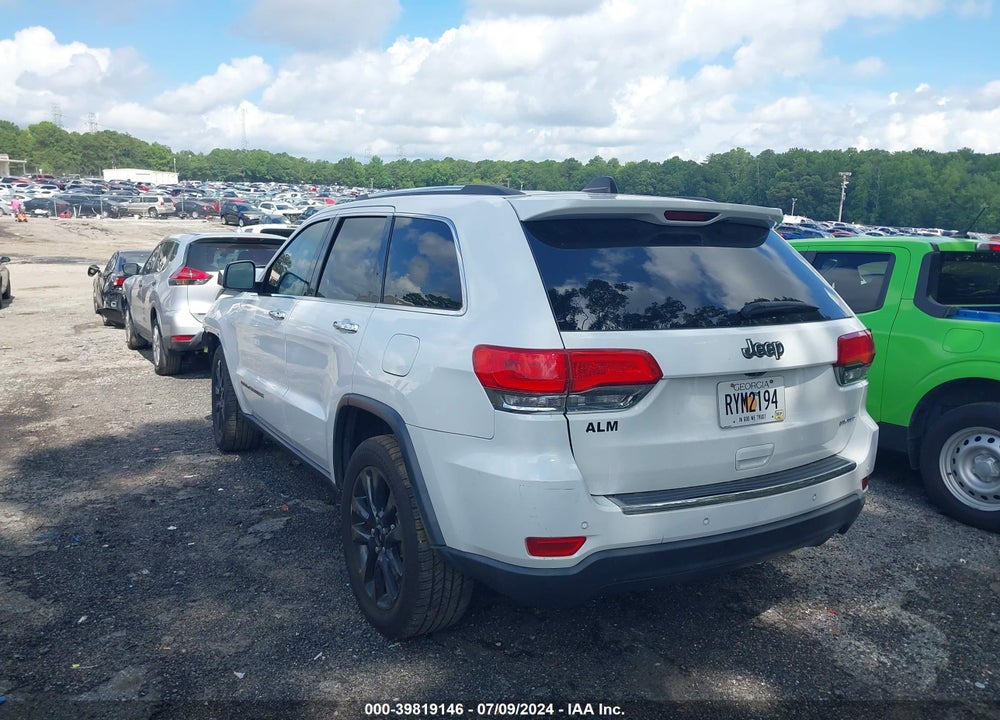 2017 JEEP GRAND CHEROKEE LIMITED 4X2 VIN: 1C4RJEBG3HC826525