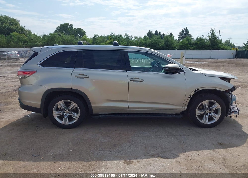 2015 TOYOTA HIGHLANDER LIMITED V6 VIN: 5TDDKRFH6FS172312