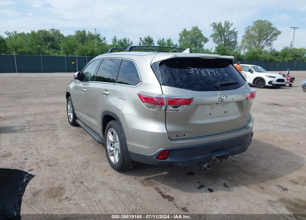 2015 TOYOTA HIGHLANDER LIMITED V6 VIN: 5TDDKRFH6FS172312