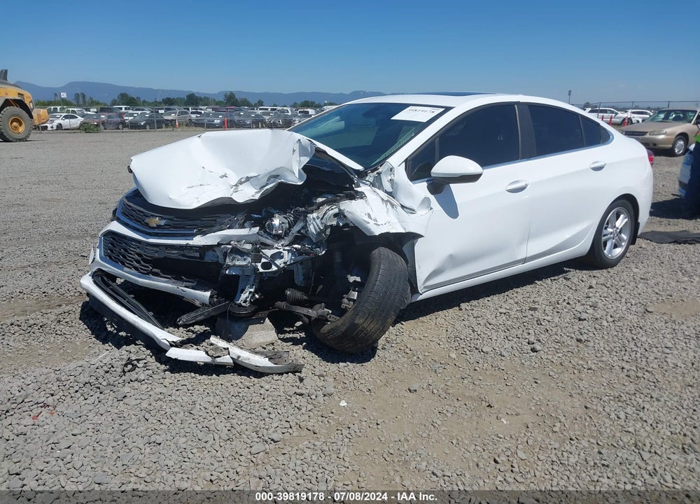 2016 CHEVROLET CRUZE LT AUTO VIN: 1G1BE5SM0G7247276