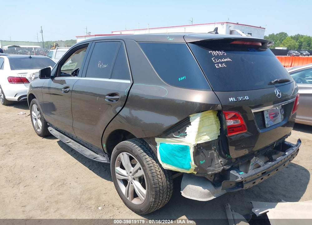 2013 MERCEDES-BENZ ML 350 4MATIC VIN: 4JGDA5HB5DA205584