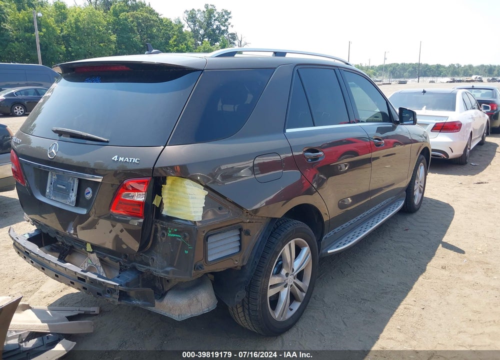 2013 MERCEDES-BENZ ML 350 4MATIC VIN: 4JGDA5HB5DA205584