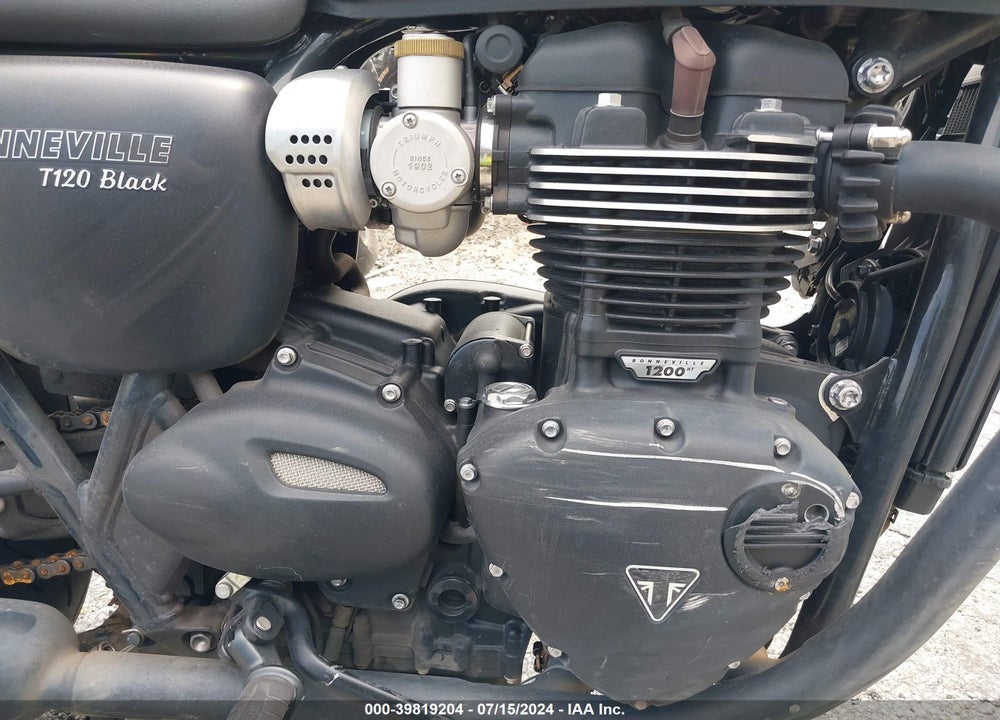 2020 TRIUMPH MOTORCYCLE BONNEVILLE T120/BLACK/BUD EKINS VIN: SMTD40HL2LT988164