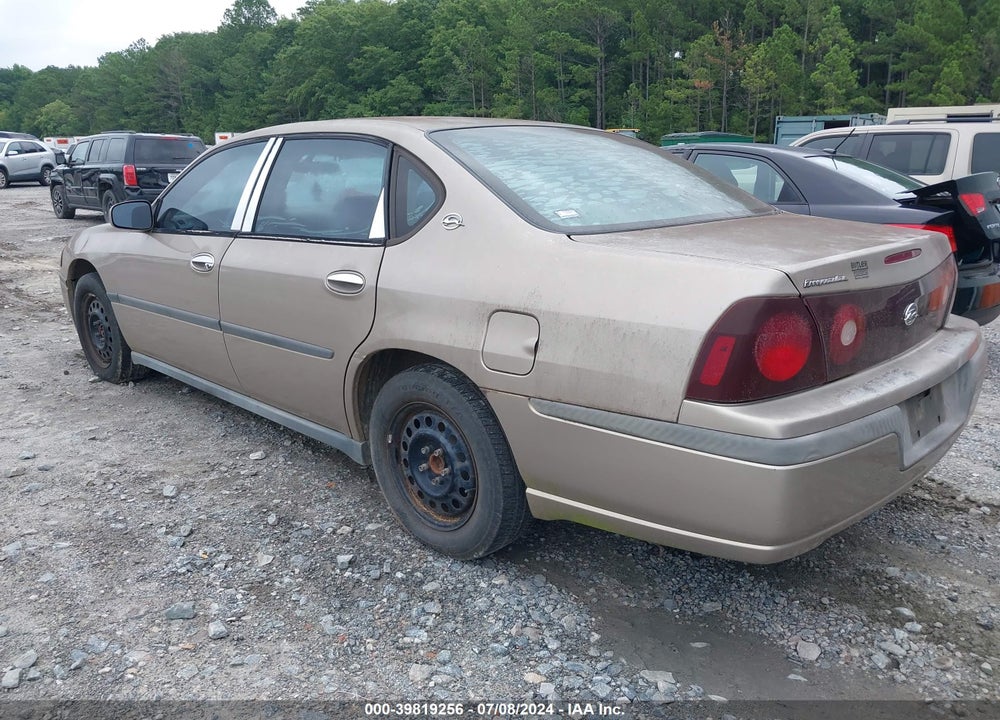 2002 CHEVROLET IMPALA VIN: 2G1WF52E529109666