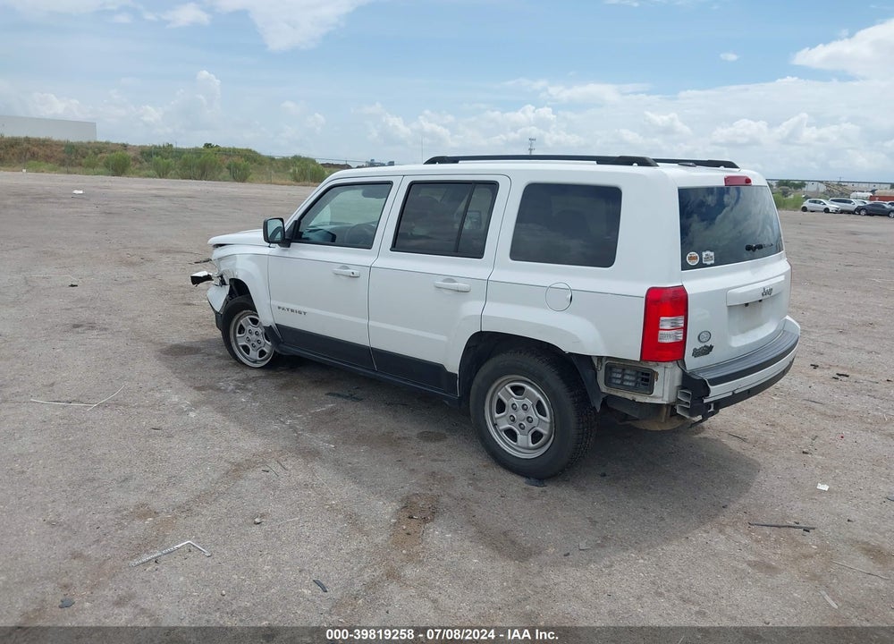 2016 JEEP PATRIOT SPORT VIN: 1C4NJPBB9GD575145