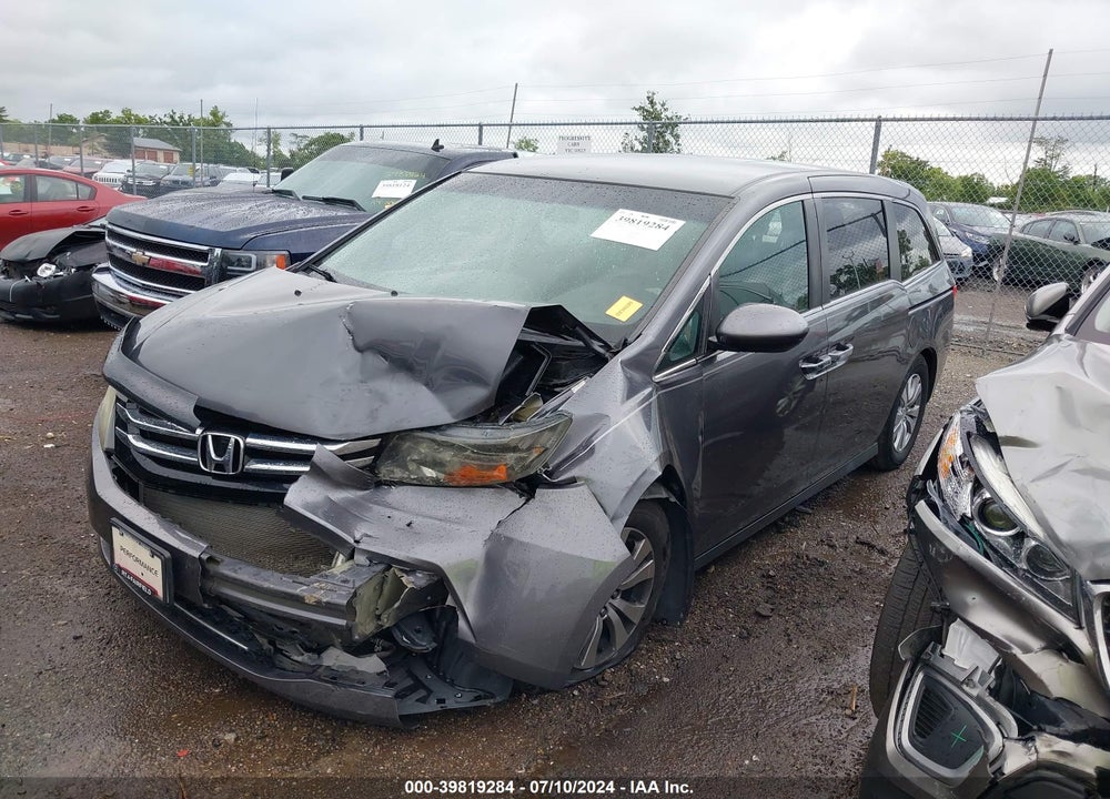 2016 HONDA ODYSSEY SE VIN: 5FNRL5H37GB078460