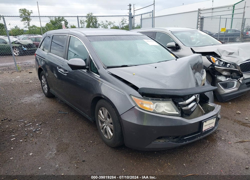 2016 HONDA ODYSSEY SE VIN: 5FNRL5H37GB078460