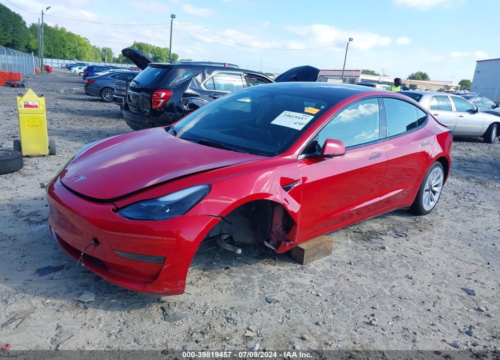 2022 TESLA MODEL 3 REAR-WHEEL DRIVE VIN: 5YJ3E1EA1NF286990