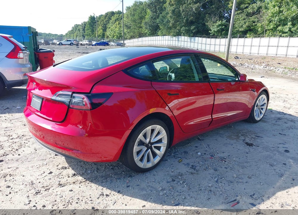 2022 TESLA MODEL 3 REAR-WHEEL DRIVE VIN: 5YJ3E1EA1NF286990