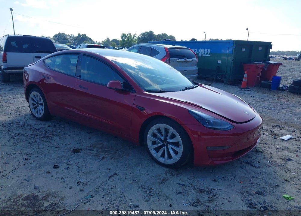 2022 TESLA MODEL 3 REAR-WHEEL DRIVE VIN: 5YJ3E1EA1NF286990