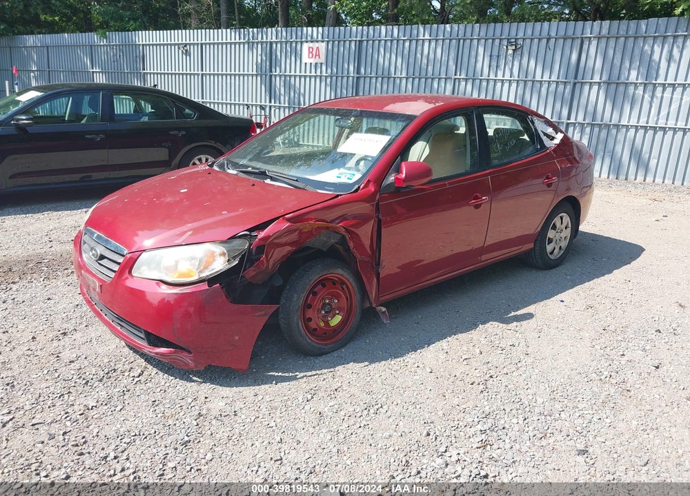 2008 HYUNDAI ELANTRA GLS/SE VIN: KMHDU46D78U565689