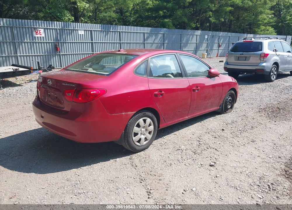 2008 HYUNDAI ELANTRA GLS/SE VIN: KMHDU46D78U565689
