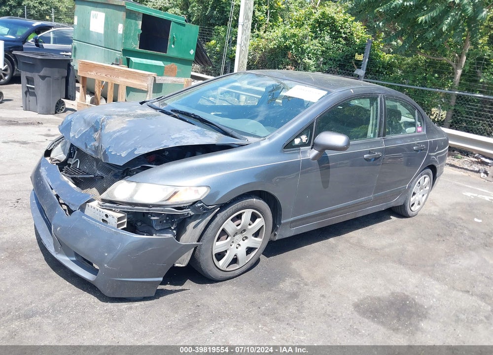 2010 HONDA CIVIC LX VIN: 2HGFA1F50AH323771