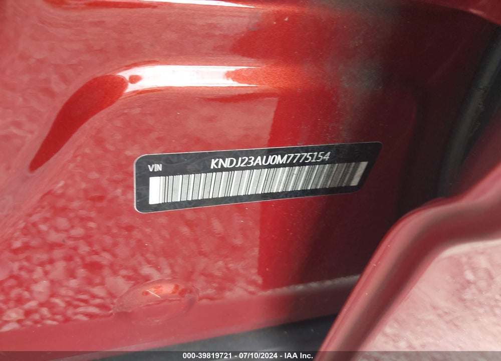 2021 KIA SOUL LX VIN: KNDJ23AU0M7775154