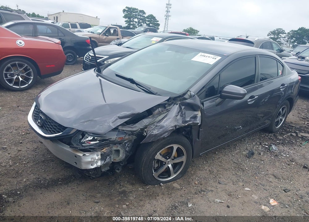 2015 HONDA CIVIC SE VIN: 19XFB2F7XFE054023