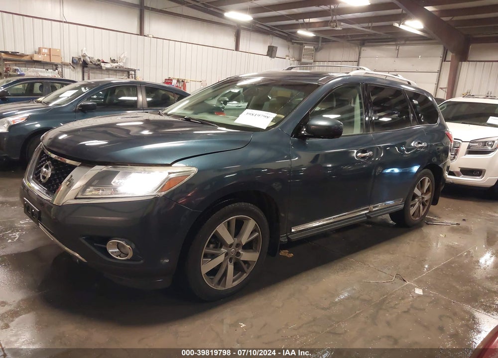 2014 NISSAN PATHFINDER PLATINUM VIN: 5N1AR2MM1EC610932