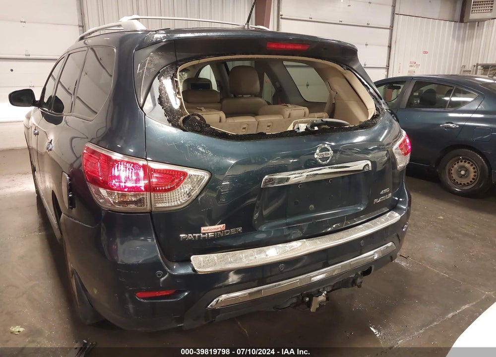 2014 NISSAN PATHFINDER PLATINUM VIN: 5N1AR2MM1EC610932