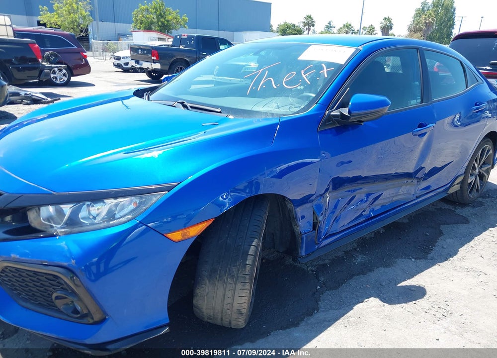2018 HONDA CIVIC SPORT VIN: SHHFK7H43JU418042
