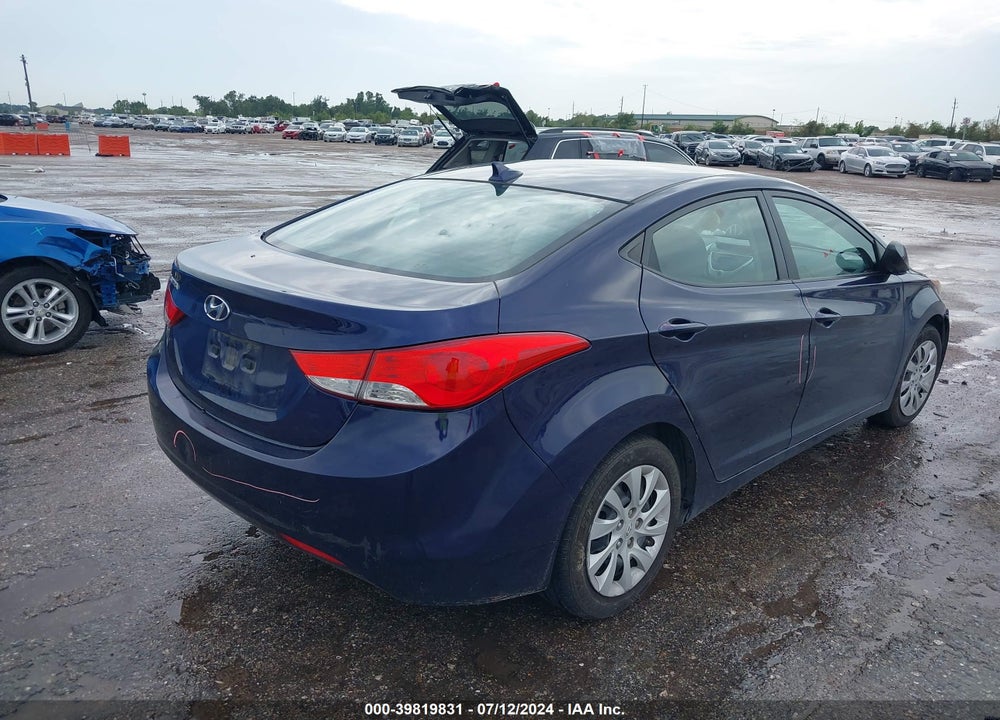 2011 HYUNDAI ELANTRA GLS VIN: 5NPDH4AE2BH011972