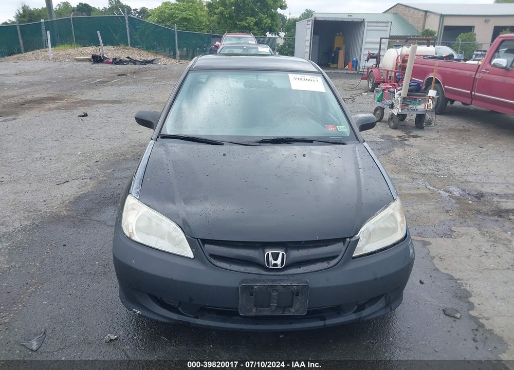 2005 HONDA CIVIC LX VIN: 2HGES16545H580799