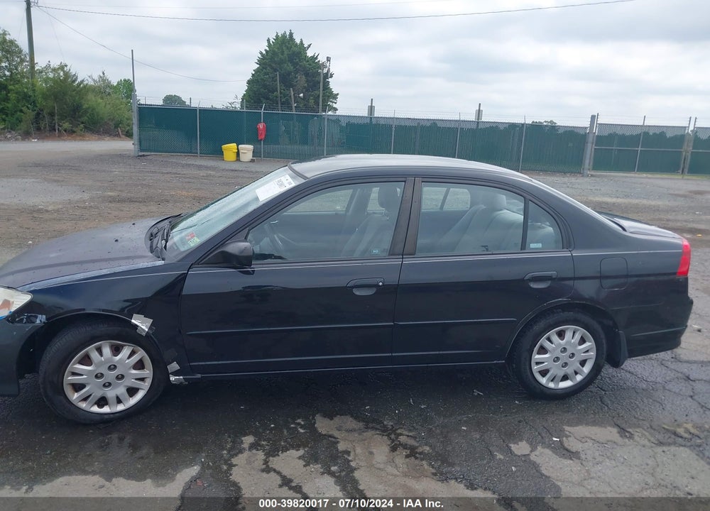 2005 HONDA CIVIC LX VIN: 2HGES16545H580799