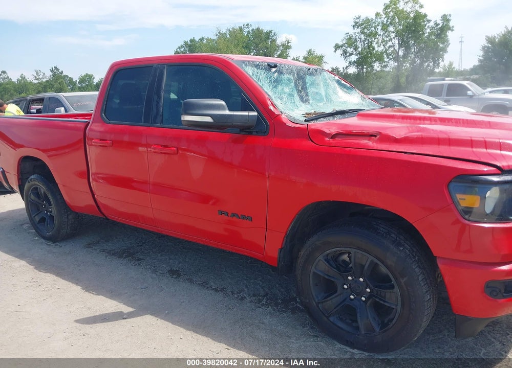2022 RAM 1500 BIG HORN QUAD CAB 4X4 6'4 BOX VIN: 1C6SRFBT3NN144135