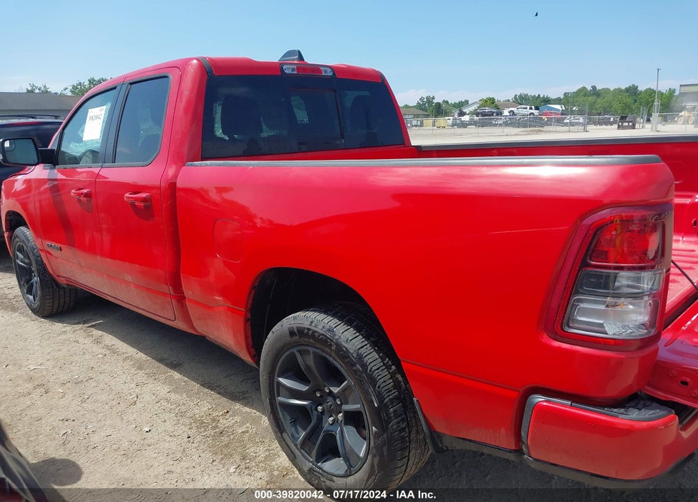 2022 RAM 1500 BIG HORN QUAD CAB 4X4 6'4 BOX VIN: 1C6SRFBT3NN144135