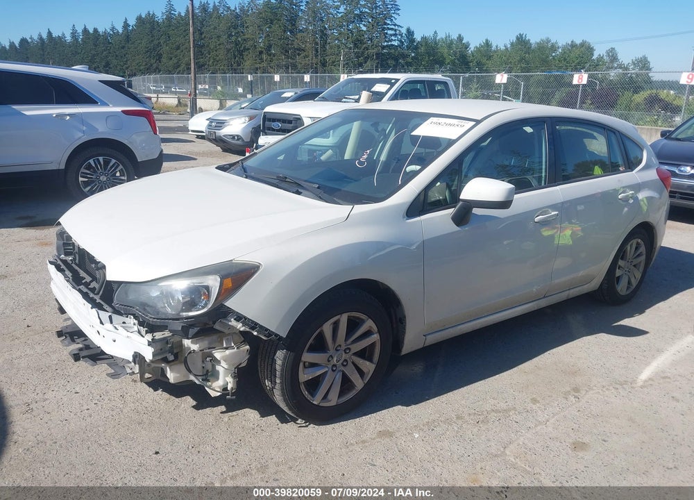 2015 SUBARU IMPREZA 2.0I PREMIUM VIN: JF1GPAC64F8287570
