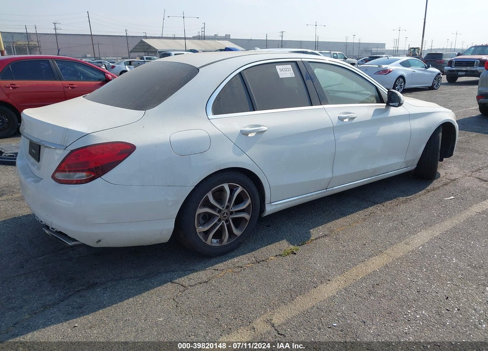 2017 MERCEDES-BENZ C 300 VIN: 55SWF4JB1HU222770