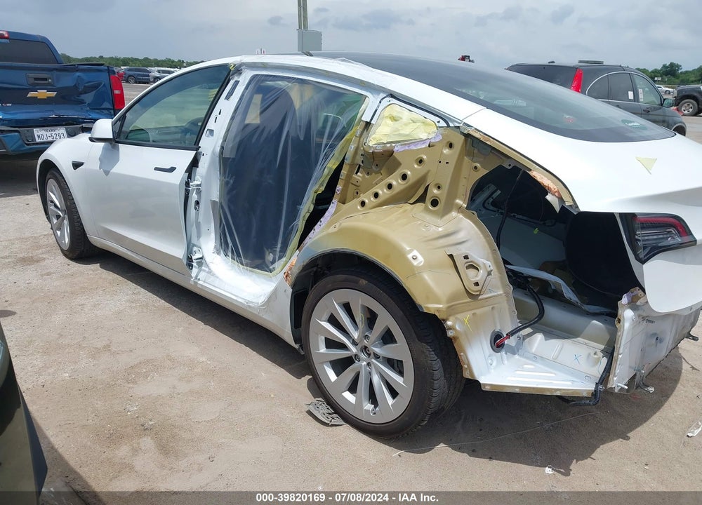 2021 TESLA MODEL 3 STANDARD RANGE PLUS REAR-WHEEL DRIVE VIN: 5YJ3E1EA6MF998409