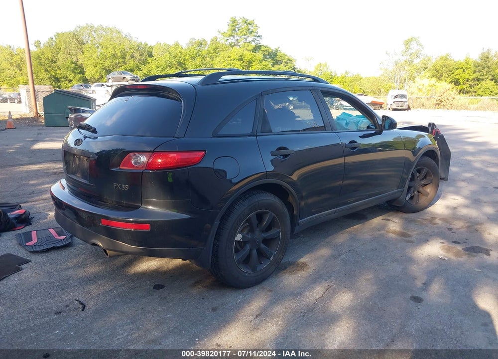 2005 INFINITI FX35 VIN: JNRAS08W35X214762