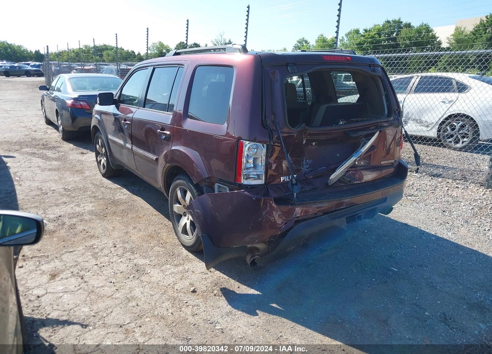 2013 HONDA PILOT TOURING VIN: 5FNYF3H97DB018038