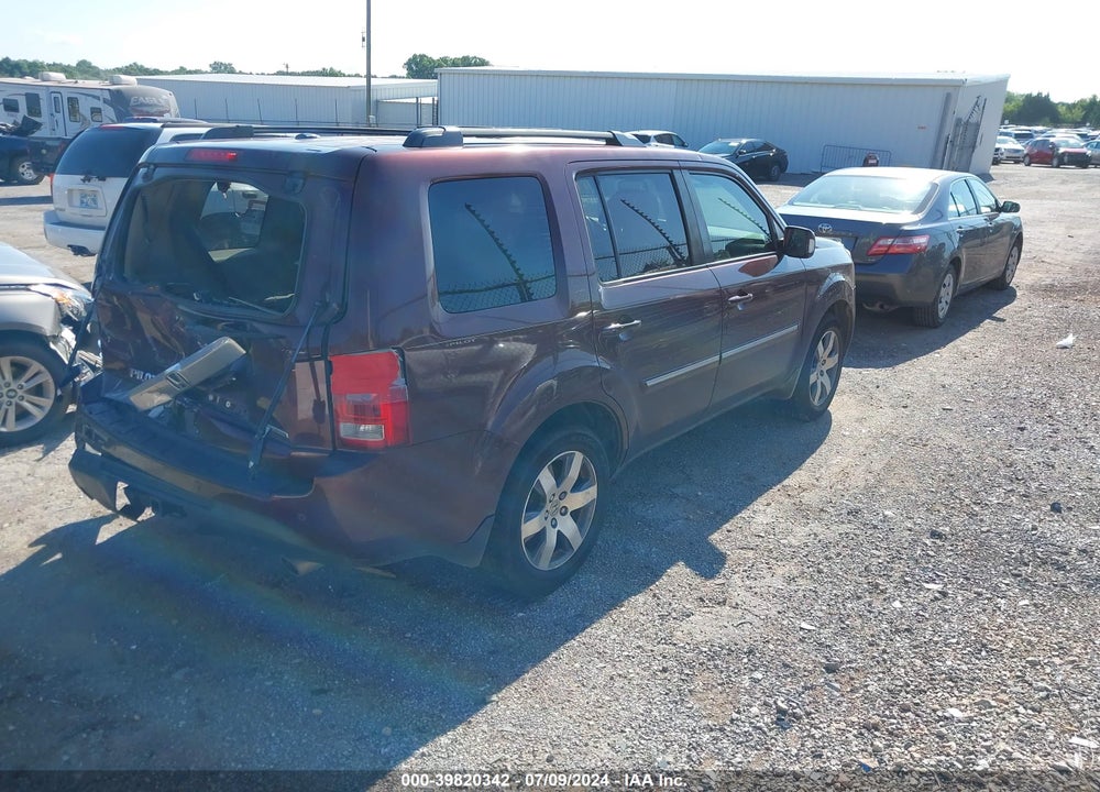 2013 HONDA PILOT TOURING VIN: 5FNYF3H97DB018038