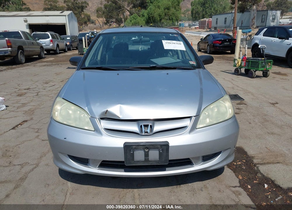 2005 HONDA CIVIC LX VIN: 2HGES16695H624577