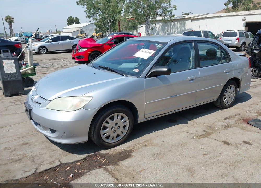 2005 HONDA CIVIC LX VIN: 2HGES16695H624577
