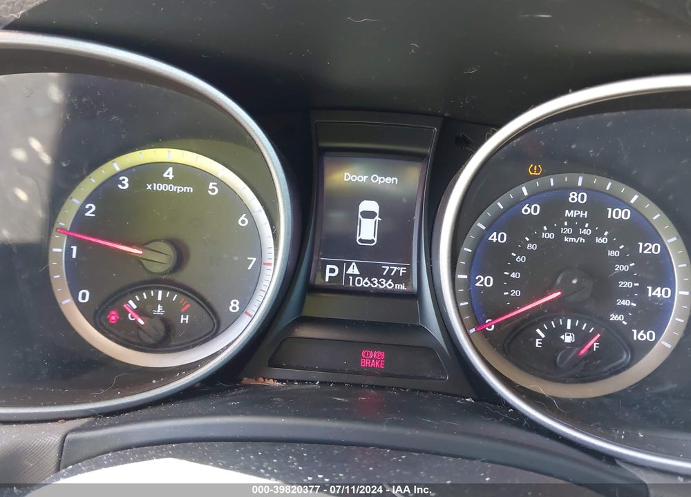 2013 HYUNDAI SANTA FE GLS VIN: KM8SNDHF7DU028088