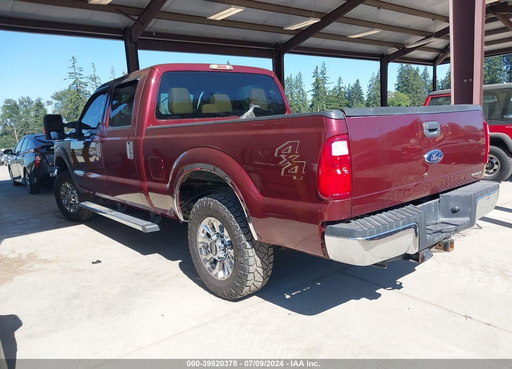 2012 FORD F-250 XLT VIN: 1FT7W2B66CEB90274
