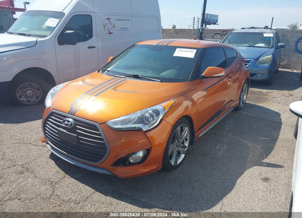 2013 HYUNDAI VELOSTER TURBO W/BLACK VIN: KMHTC6AE8DU174667