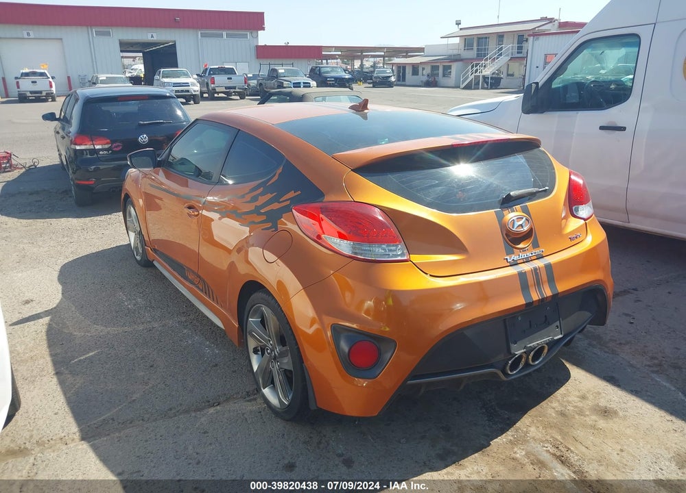 2013 HYUNDAI VELOSTER TURBO W/BLACK VIN: KMHTC6AE8DU174667
