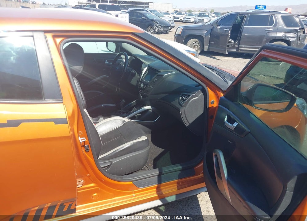2013 HYUNDAI VELOSTER TURBO W/BLACK VIN: KMHTC6AE8DU174667