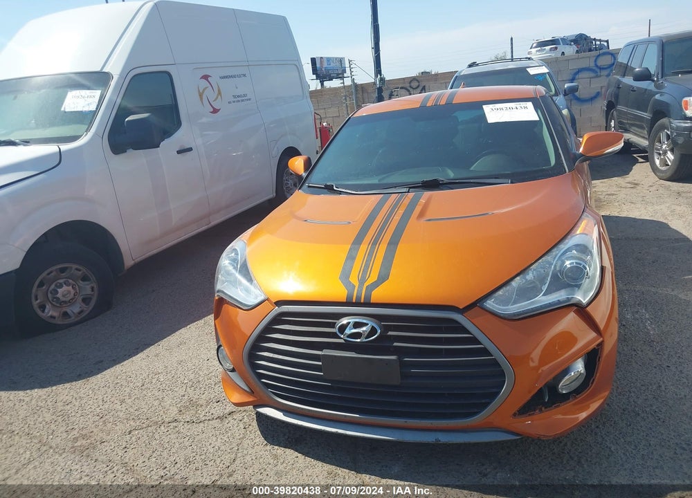 2013 HYUNDAI VELOSTER TURBO W/BLACK VIN: KMHTC6AE8DU174667