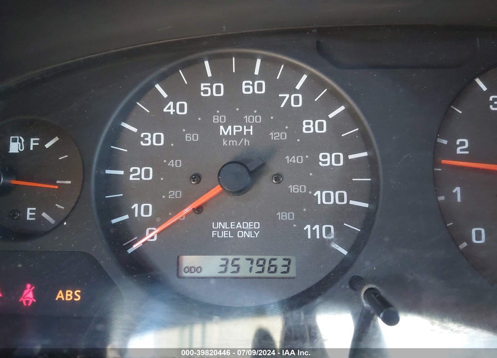 2000 NISSAN XTERRA SE/XE VIN: 5N1ED28Y3YC567034